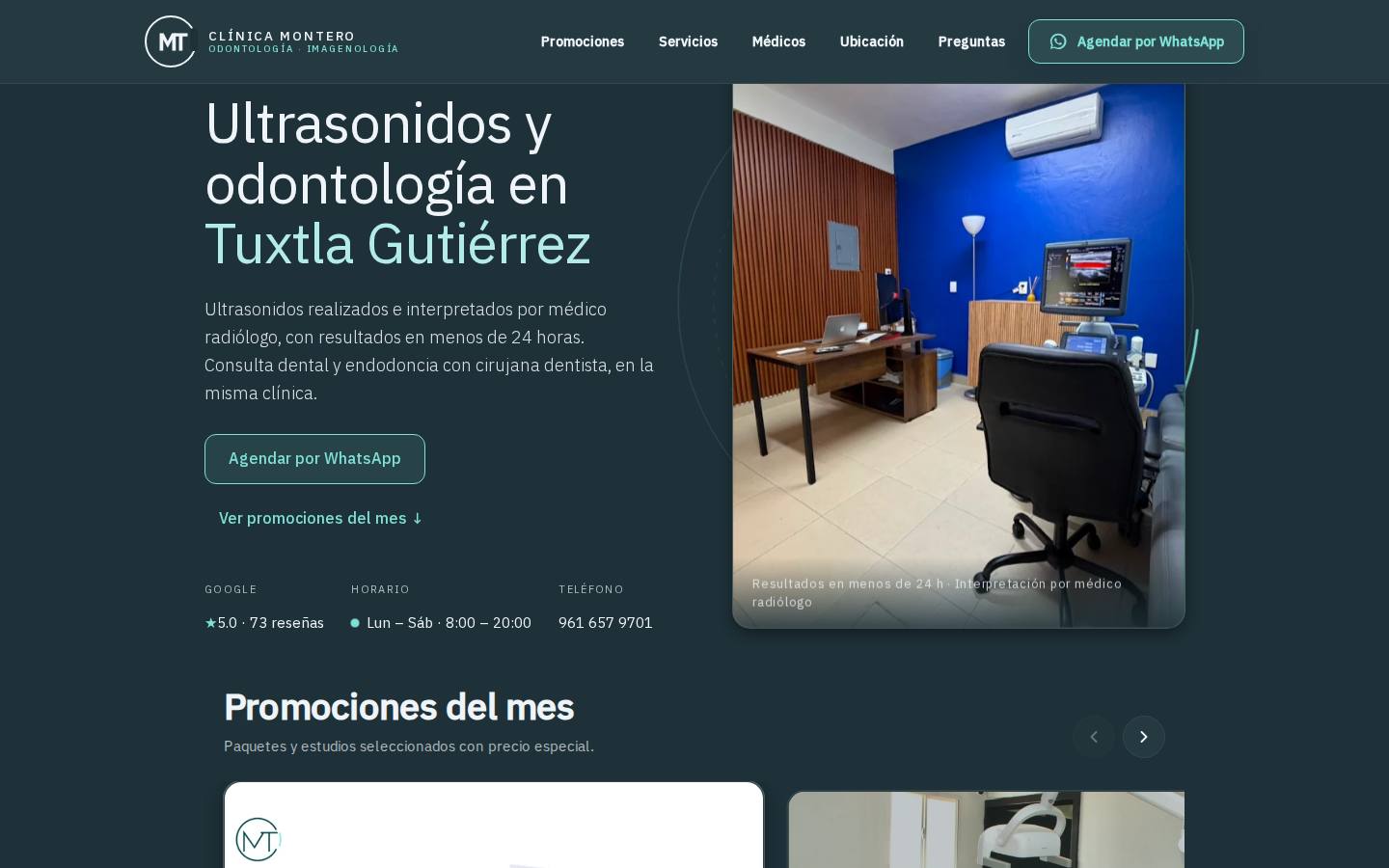 Clínica Montero, Medical Imaging Platform, live in production