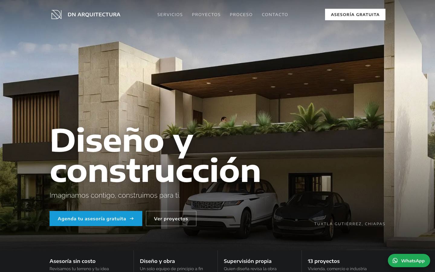 DN Arquitectura, Website Redesign & Migration, live in production